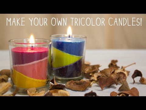 How to Make Your Own TriColor Candles | DIY Candles 