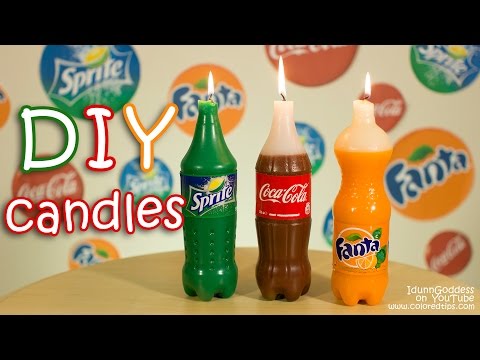 How To Make Coca-Cola, Fanta and Sprite Candles DIY 