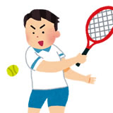 男性のテニスプレーヤー