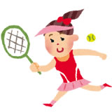 女性のテニスプレーヤー