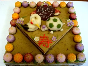 和菓子のウエディングケーキ1