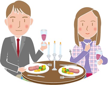 ブライダルフェアの無料試食会がお目当てで参加するカップルも多数